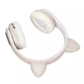 LXB39A Наушники Bluetooth с кошачьими ушками Милые Регулируемые Басы Портативные Беспроводные Наушники Bluetooth с хаки