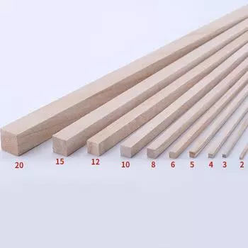 Lychee Life 30 см Длинный квадратный деревянный брусок Деревянные палочки Полоски для модели самолета DIY Ручная работа Поделки Художественные принадлежности