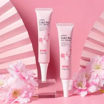 Lycopodium Cherry Blossom Увлажняющий и увлажняющий крем для ухода за кожей вокруг глаз с эссенцией для глаз 30g