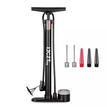 LYGZTing Велосипедный воздушный насос Напольный насос Стиль с манометром Насос для велосипедных шин 160PSI 11Bar Портативный воздушный насос для шоссейного велосипеда Французский/Британский/Американский /