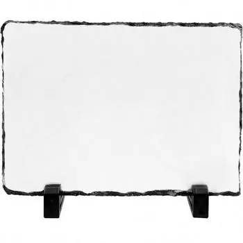 LYHLYA сублимационная чистая сланцевая скала индивидуальная мемориальная рамка с выставочными стендами сублимационная персонализированная фоторамка для термопереносной печати 1pcs белый