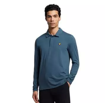 Lyle & Scott Concealed Button поло с длинными рукавами XL