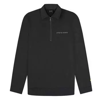 Lyle & Scott Loopback Collared half zip свитшот L