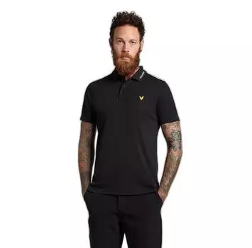 Lyle & Scott Tech Collar Logo поло с короткими рукавами S