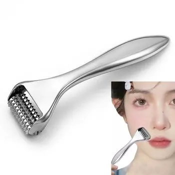 Lynlyulinger Устранение жира на лице Маленькое лицо Улучшает кровообращение Устранение проблем с лицом Легко 1 шт. Пильный ролик с небольшими шипами Ролик, целлюлит,