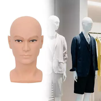 Лысая демонстрационная головка для очков, подставка для парика для использования в салонах Male