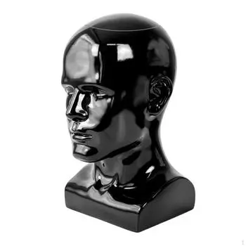 Лысая голова манекена Мужская шляпа Витрина Подставка для парика Настольная модель для белый