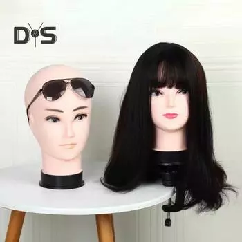 Лысая женская голова манекена, профессиональная косметологическая форма для изготовления париков, демонстрационная форма для париков, солнцезащитные очки, шляпы, салон, сделай сам, живопись, простая в использовании подставка для дисплея абрикосовый