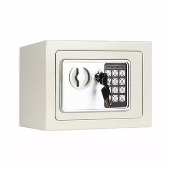 Lysmics Мини Электронная цифровая клавиатура для дома, настенный аварийный ключ, сейф, безопасный, тип, маленький, для использования, в офисе, монтируемый, в комплекте, 231717 см (белый) белый