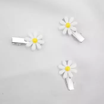 Lystrfac12/6/3 шт Модные заколки для волос с украшением в виде ромашки для женщин, девушек, верхняя заколка для волос, шпилька, зажимы для волос, головной убор, аксессуары для волос