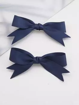 Lystrfac 2 шт./лот Бант для волос для женщин девочек Заколка для волос Простой модный верхний зажим для волос Женские заколки Аксессуары для волос