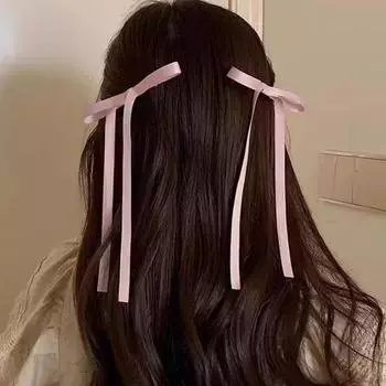 Lystrfac Fashion 2Pcs/Lot Fabric Hair Bow Hairpin for Women Girls Ribbon Hair clip Bow Top Clip Female Hair Accessories