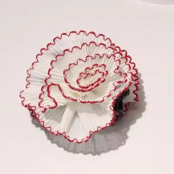 Lystrfac Fashion Fabric Lace Fold Flower Hair Claw For Women Girls Hairpin Simple Clip Ladies Hairgrips Female Hair Accessories