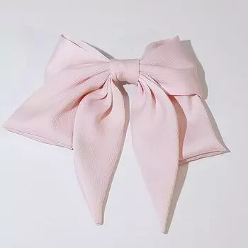 Lystrfac Fashion Fabric Ribbon Hair Bow Clips Trend Solid Color Hairpins Barrettes Headband For Women Girls Hair Accessories