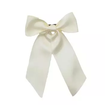 Lystrfac Fashion Retro Ribbon Bow Tie Hair Clips for Women Girls Wide Back Head Top Clip Hairpin Hairgrips Hair Accessories