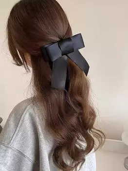Lystrfac Large Bow Duckbill Clip Bow Hair Clips for Women Girls Back Head Top Clip Hairpin Hairgrips Elegant Hair Accessories