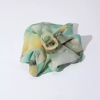 Lystrfac Модная тканевая резинка для волос с защипом для женщин и девочек, заколка-акула для волос на затылок, аксессуары для волос в стиле клипсы для волос