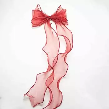 Lystrfac New Style Lace Bow Long Ribbon Hairpin for Women Wild Cute Girl Hairclips Fashion Braid Hairgrips Hair Accessories