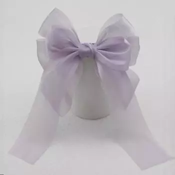 Lystrfac Новый черно-белый бант из пряжи заколка для волос для женщин девушек заколка-автомат на затылок модные аксессуары для волос