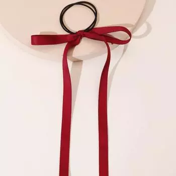 Lystrfac Однотонные ленточные резинки-скранчи для женщин и девочек, эластичная резинка для волос, аксессуары для волос, резинка для волос, простой головной убор