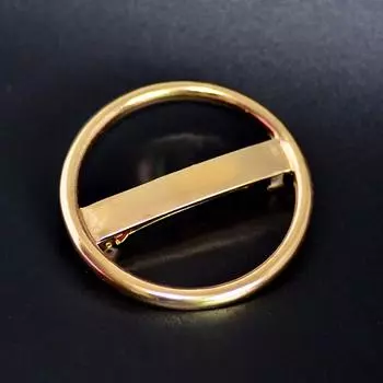 Lystrfac Простая круглая форма золотая заколка для волос для женщин модная шпилька сплав золотой серебристый головной убор аксессуары для волос