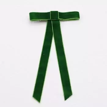 Lystrfac Винтажные однотонные бархатные заколки-банты для волос для женщин, ленточная заколка, простая верхняя заколка, заколка-автомат, зажимы для волос, аксессуары для волос