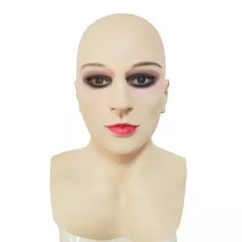 Лысый актер латексная маска на Хэллоуин для реалистичного косплея bald beauty