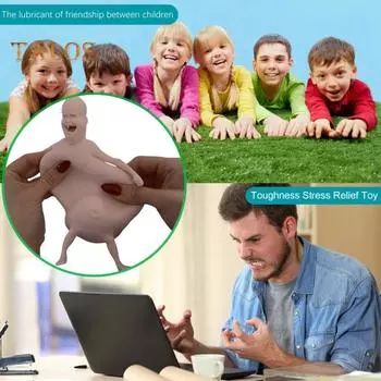Лысый детский сжимающий мячик для снятия стресса, уродливый детский щипок, сенсорная игрушка для детей, подростков, взрослых, мягкий антистрессовый мячик, успокаивающая игрушка-непоседа E