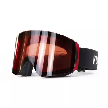 Лыжи Сноубординг Снег Сферические Двойные Совместимые с UV400 УФ Широкий Поле Легкие Совместимые с Чехлом Для Хранения Включены [KULUSUPA] Очки, красный