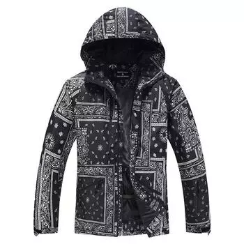 Лыжная куртка для женщин и мужчин, водонепроницаемая, ветрозащитная, утепленная, зимняя, для горных видов спорта на открытом воздухе, с капюшоном, теплая, для катания на лыжах, сноубордическая куртка с карманами S