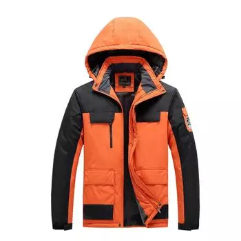 Лыжная куртка, новая зимняя мужская свободная бархатная стеганая куртка больших размеров, уличная ветрозащитная водонепроницаемая куртка XL