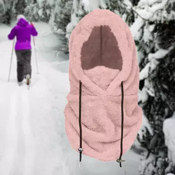 Лыжная маска шапка шарф балаклава шапка для пешего туризма езды на мотоцикле скалолазания Pink Red