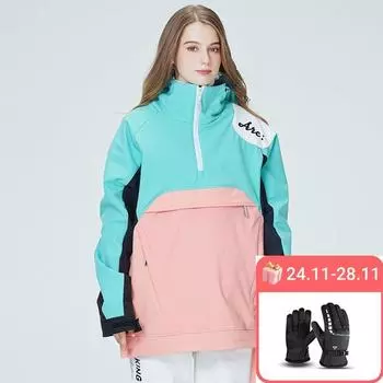 Лыжная толстовка, женская и мужская лыжная куртка, куртка для сноуборда, теплая утолщенная лыжная куртка с капюшоном XS