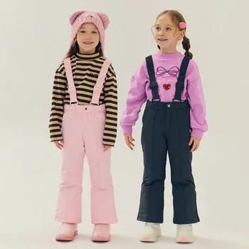 Лыжные брюки Olivan с подтяжками, 2 цвета Pink/110