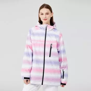 Лыжные куртки для женщин, уличная ветрозащитная водонепроницаемая куртка для сноуборда, дышащая теплая лыжная куртка с несколькими карманами для женщин, зимнее пальто с капюшоном S