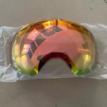 Лыжные очки мужские и женские зимние солнцезащитные очки для сноуборда с защитой от запотевания UV400 двухслойные очки для катания на лыжах с маской