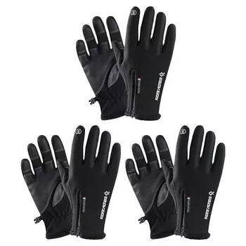 Лыжные перчатки Сенсорные перчатки для снега Водонепроницаемые ветрозащитные перчатки для мотоциклистов Перчатки для холодной погоды для мужчин и женщин M