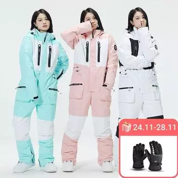 Лыжный комбинезон для мужчин и женщин, зимний ветрозащитный, водонепроницаемый, теплый лыжный костюм, мужская и женская лыжная куртка и сноуборд, лыжная куртка + брюки XS белый