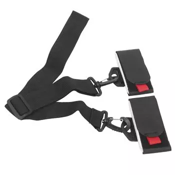 Лыжный лыжный плечевой держатель для лыж лыжный лыжный плечевой держатель для лыж регулируемый, легко надевать и брать для переноски лыж [Difounmas] лента, ремень,