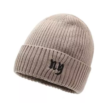 Лыжный свитер, вязаная шапка, мужская зимняя теплая, для езды на велосипеде, защита ушей, шерстяная хлопковая шапка хаки