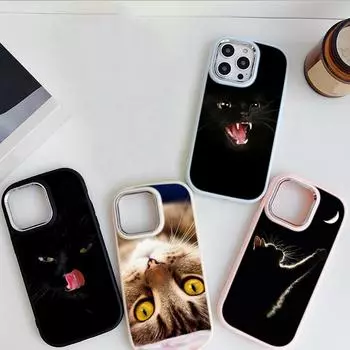 LZ10 Cat Body Language мягкий чехол для телефона Samsung S24 Ultra S23 Plus S21 FE A16 A54 A34 A05 A06 Infinix Hot 40 30i защита объектива противоударный чехол Samsung A02