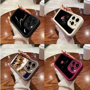 LZ10 Cat Body Language силиконовый чехол для телефона Samsung A15 A35 S24 S23 Ultra S22 S21 Plus S20 FE A05 A06 A54 A55 A53 A14 M15 противоударный задний чехол Samsung A03