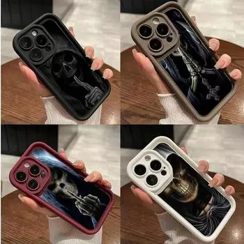 LZ13 Death Prayer Grim Reaper Skull силиконовый чехол для телефона Xiaomi 11 Lite 5G 14T Redmi 14C 13C A3 Note 12 11 9 10 13 Pro Plus противоударный задний чехол Xiaomi 11 Lite/11 Lite 5G
