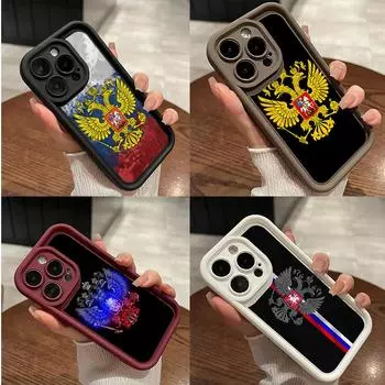 LZ15 Герб России дизайн силиконовый чехол для телефона Xiaomi 11 Lite 5G 14T Redmi 14C 13C A3 Note 12 11 9 10 13 Pro Plus противоударный задний чехол Xiaomi 11 Lite/11 Lite 5G