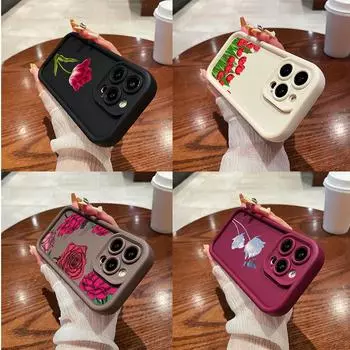 LZ16 цветочный силиконовый чехол для телефона Samsung A15 A35 S24 S23 Ultra S22 S21 Plus S20 FE A05 A06 A54 A55 A53 A14 M15 противоударный задний чехол Samsung A03