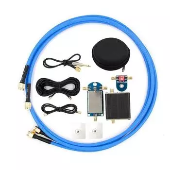 LZ1AQ Усилитель Активная Магнитная Рамочная Антенна Широкополосная 50K-500MHz Портативная Антенна 17dB HF AM FM VHF UHF SDR Приемник Радио синий