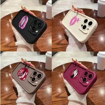 LZ20 Силиконовый чехол для телефона с рисунком поцелуя для Samsung A15 A35 S24 S23 Ultra S22 S21 Plus S20 FE A05 A06 A54 A55 A53 A14 M15 Противоударный чехол на заднюю панель Samsung A03