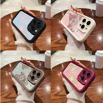 LZ24 Карта траектории самолета искусство силиконовый чехол для телефона SamsungA15 A35 S24 S23 Ultra S22 S21 S20 FE A05 A06 A54 A55 A53 A14 M15 противоударный задний чехол Samsung A03