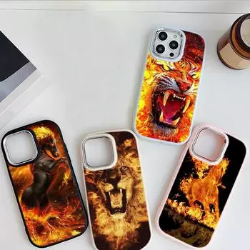 LZ2 Bath fire rebirth тигр и лошадь мягкий чехол для телефона Samsung S24 Ultra S23 Plus A16 A54 A52 Infinix Hot 40 30i защита объектива противоударный чехол Samsung A02