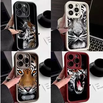 LZ30 Tiger Lion Cat силиконовый чехол для телефона Infinix Smart 9 Hot 40i Tecno Camon 20 Pro Moto G22 G30 OnePlus Google Pixel 9 противоударный задний чехол Infinix Hot 30